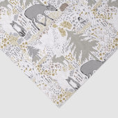 Bosdieren Winterdieren Bossen Tissuepapier (Detail)