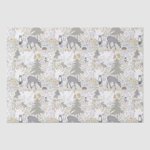 Bosdieren Winterdieren Bossen Tissuepapier