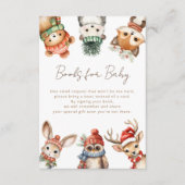 Bosdieren Winterkerstboeken voor baby Informatiekaartje (Voorkant)