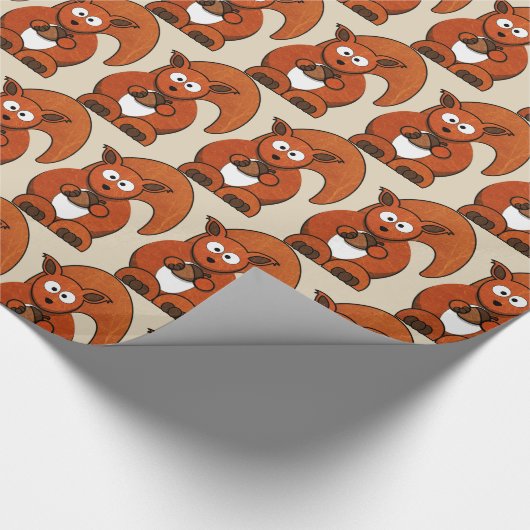 Bosdierenkorrels Cadeaupapier (Hoek)