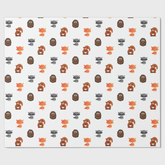 Bosdierenkorrels Cadeaupapier (Vlak)