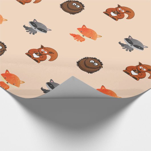 Bosdierenkorrels Cadeaupapier (Hoek)