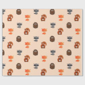 Bosdierenkorrels Cadeaupapier (Vlak)