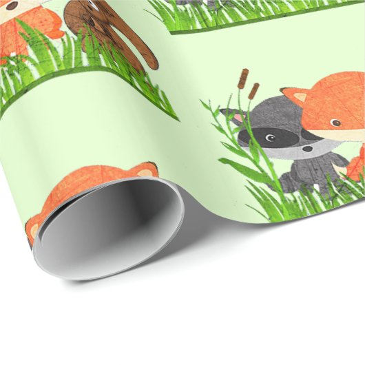 Bosdierenkorrels Cadeaupapier (Rol Hoek)