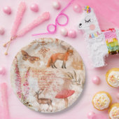 bosdierenpatroon papieren bordje (Feest)