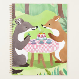 Bosdierenpicknick | Whimsical Cute Watercolor Planner
