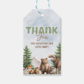 Bosdierentags met bedankje cadeaulabel (Voorkant)