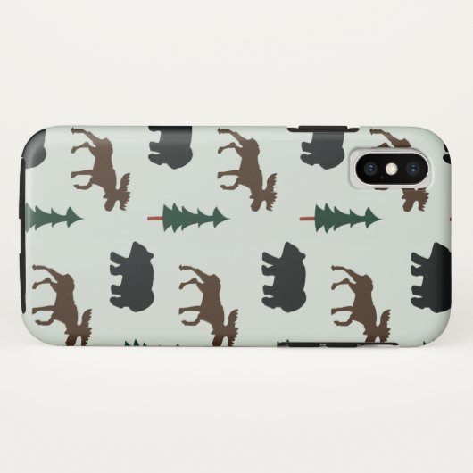 Bosdierentuin Beer Moose Rustic Phone Case (Achterkant (horizontaal))