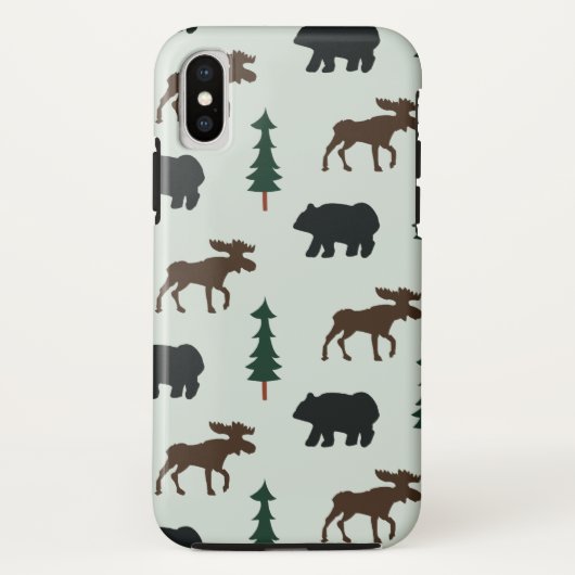 Bosdierentuin Beer Moose Rustic Phone Case (Achterkant)