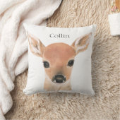 Bosdierentuin Waterverf Deer Typography Nursery Kussen (Deken)