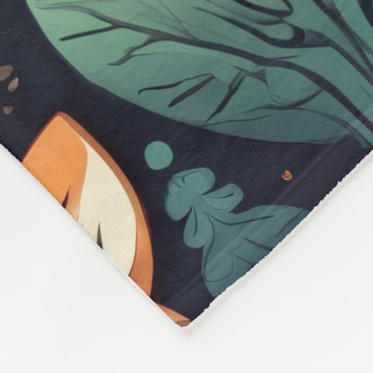 Bosdierpatroon deken (Hoek)