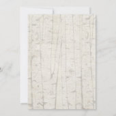 Bosdiervrienden boerenmeisje baby shower kaart (Achterkant)