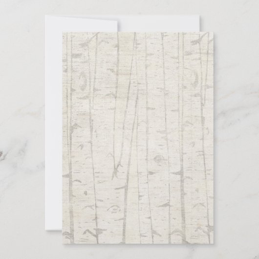 Bosdiervrienden boerenmeisje baby shower kaart (Achterkant)