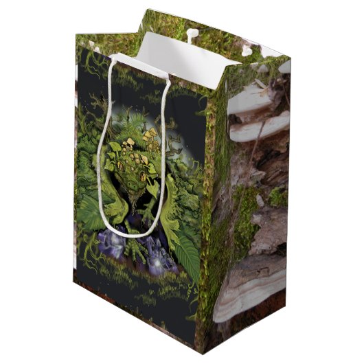 Bosdraak in de Moss Medium Cadeauzakje (Achterkant Gekanteld)