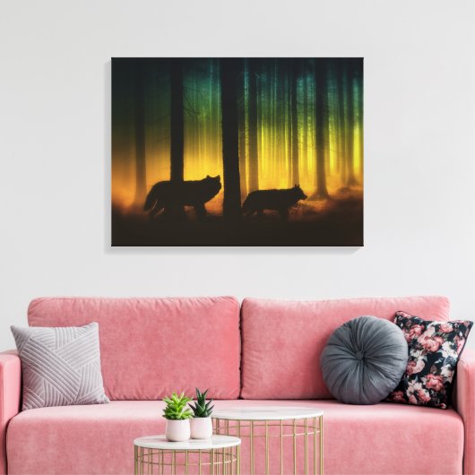 Bosdraden Canvas Afdruk (Insitu (Woonkamer))