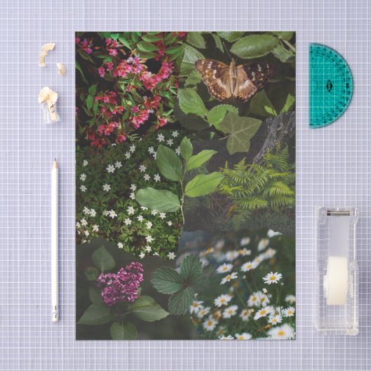 Bosdroomcollage Tissuepapier (Craft)
