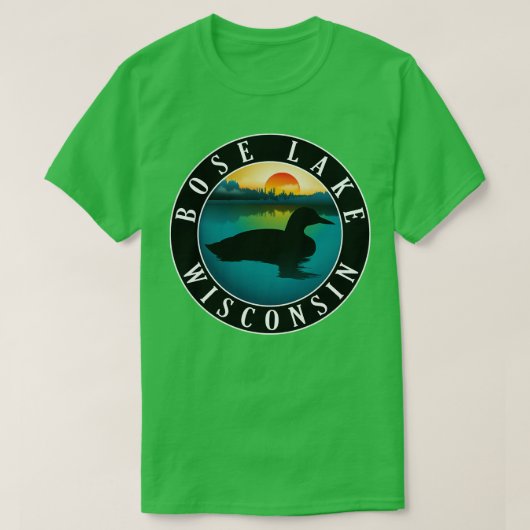 Bose Lake Wisconsin Loon T-shirt (Design voorkant)