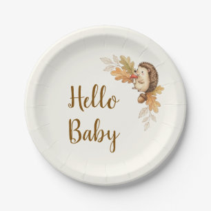 Bosegelhartje Hallo Baby Papieren Borden Bordje