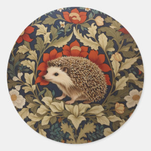 Boseggel William Morris geïnspireerd Ronde Sticker