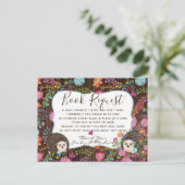 Boseggelboek Bestelling Gedicht 4 Baby Shower Briefkaart (Staand voorkant)