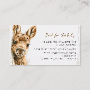 Boseland Eland Baby Shower Boeken voor Baby Kaart Visitekaartje