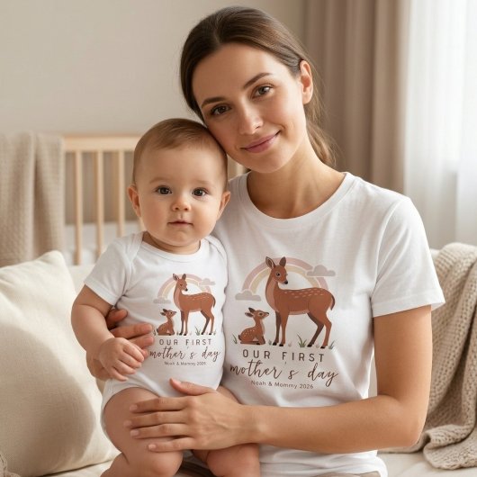 Boseland Hertje Baby Moeder Liefde Eerste Moederda Romper