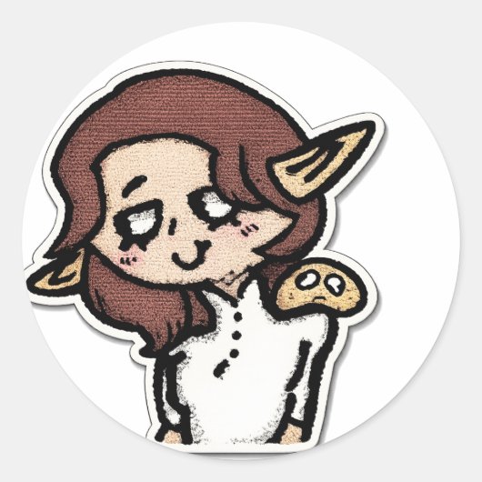 Boself met slijm vriend sticker (Voorkant)
