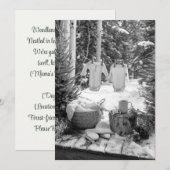 Bosfantasie Sprinkle | Rustieke Thema Kaart (Voorkant / Achterkant)