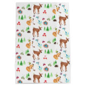 Bosfawn en rode paddenstoelen medium cadeauzakje (Achterkant)