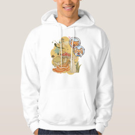 Bosfee & Astrohuisdieren: Groovy Paddenstoelen Avo Hoodie