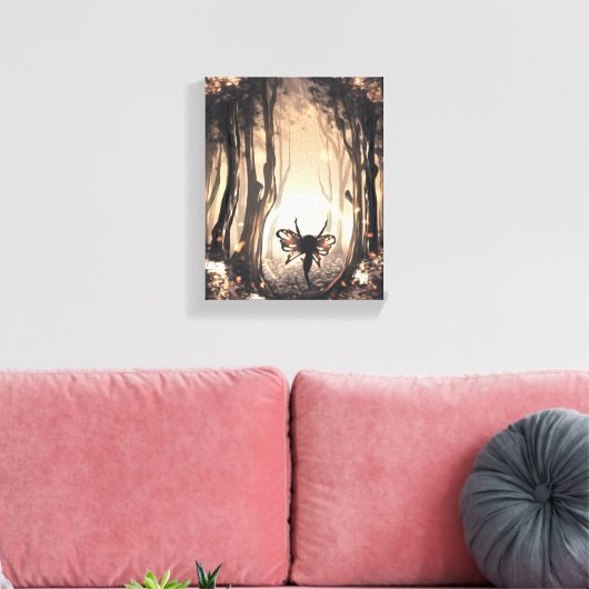 Bosfee Canvas Afdruk (Insitu (Woonkamer))