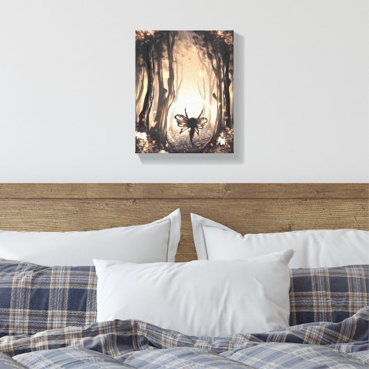 Bosfee Canvas Afdruk (Insitu (Slaapkamer))