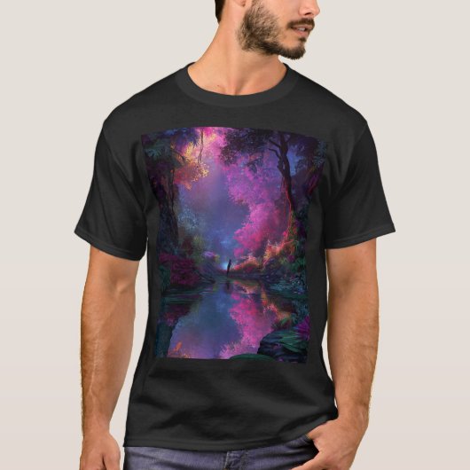 Bosfee door het meer t-shirt (Voorkant)