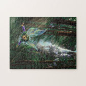 Bosfeeën en Waterval Kasteel Legpuzzel (Horizontaal)