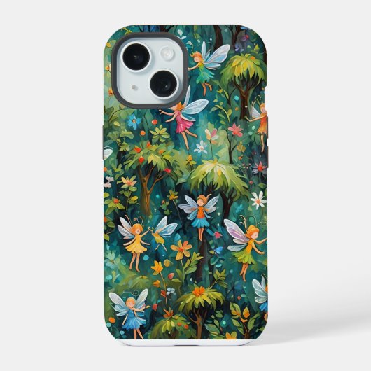 Bosfeeën iPhone 15 Case (Achterkant)