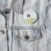 Bosfeeënprinses Ronde Button 5,7 Cm (In situ)