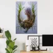 Bosfeeënstemming Poster (Thuiskantoor)