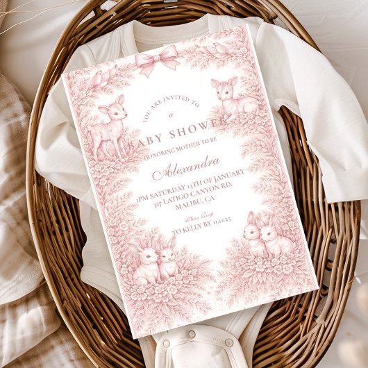 Bosfeestje voor de kleine baby kaart