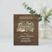 Bosflora en -fauna BABY SHOWER Uitnodigingen (Staand voorkant)