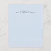 Bosflora en -fauna BABY SHOWER Uitnodigingen (Achterkant)