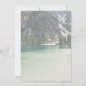 Bosgebergte Pine Trees Wedding Kaart (Achterkant)