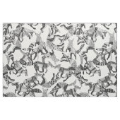 bosgebied fox zwart wit stof (Fat Quarter)