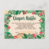 bosgebied groen hout diaper raffinaderij douche informatiekaartje (Voorkant)