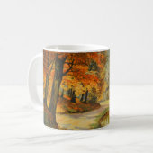 Bosgebied in de herfst koffiemok (Voorkant links)