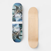 bosgebied moonlight volle maan wolf persoonlijk skateboard (Voorkant)