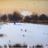 bosgebied sneeuwscand landschap legpuzzel