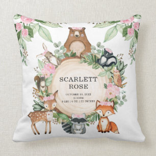  bosgebieden Girl Nursery Decor Kussen