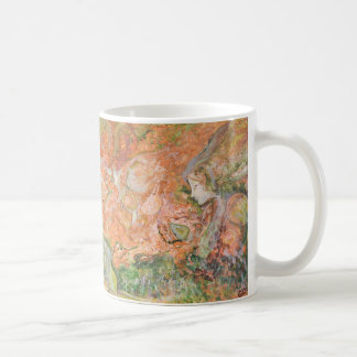 Bosgeest / Fee Oorspronkelijke Kunst Oranje Koffiemok
