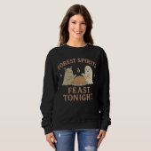 Bosgeesten Feesten Vanavond Dames Sweatshirt (Voorkant volledig)