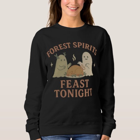 Bosgeesten Feesten Vanavond Dames Sweatshirt (Voorkant)